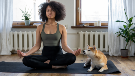 Bond with pet yoga